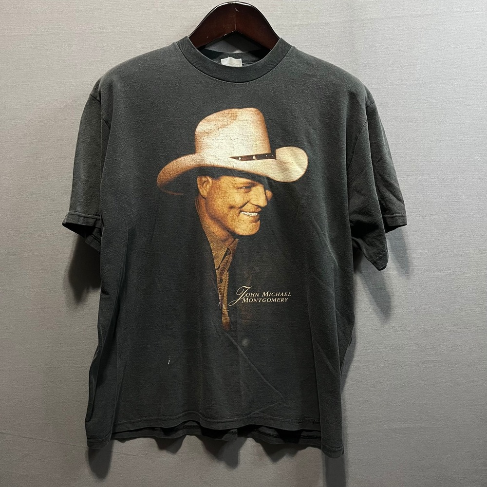 Vintage John Michael Montgomery 1996 What I Do The Best Tour Shirt XL Black